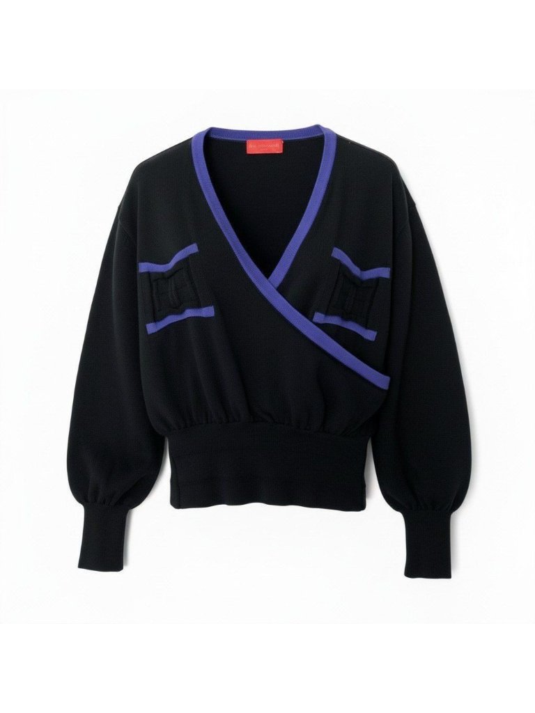 Balenciaga Long Sleeve Knit Cardigan Bblogo Deformed